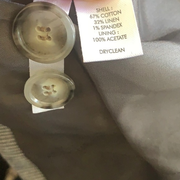 ANN TAYLOR LOFT gray pinstripe blazer jacket (00) - Picture 4 of 4